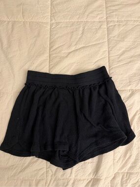 Urban Outfitters Black Ribbed Knit Shorts